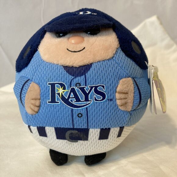TY MLB Tampa Bay Rays Beanie Baby Ballz  (5" x 5" x5") NEW w/tags Plush Souvenir - Picture 1 of 11